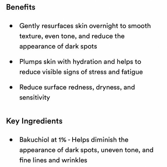 FREE💝 LAST 1! Cocokind Resurfacing Sleep Mask 🪞 NEW Full Size Retinol Alter. - Picture 4 of 5